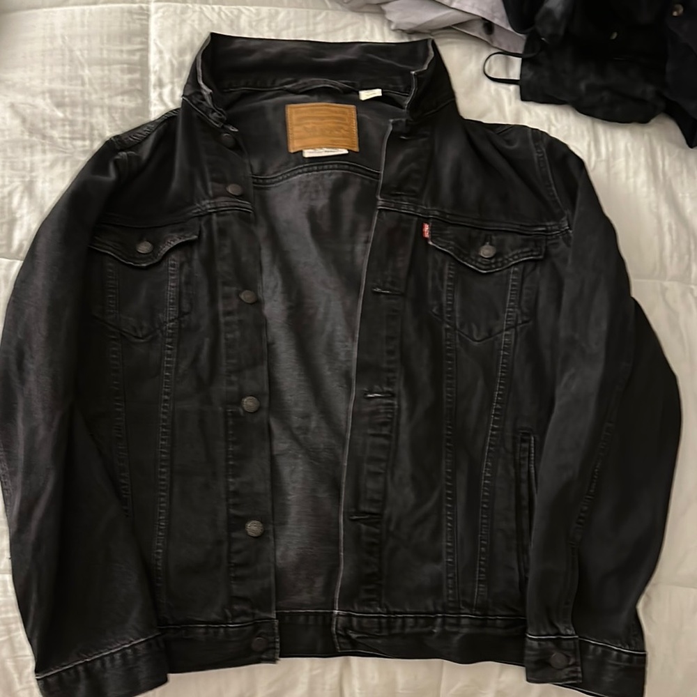 Levi's Black Denim Jacket for Men